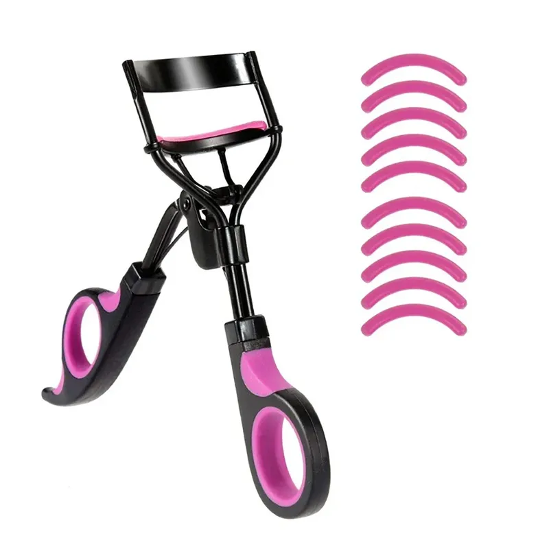 Wimpern zange mit 10 stücke Ersatz Pads Frauen profession elle Wimpern Curling Pinzette Clips dauerhafte Augen Make-up Beauty-Tools