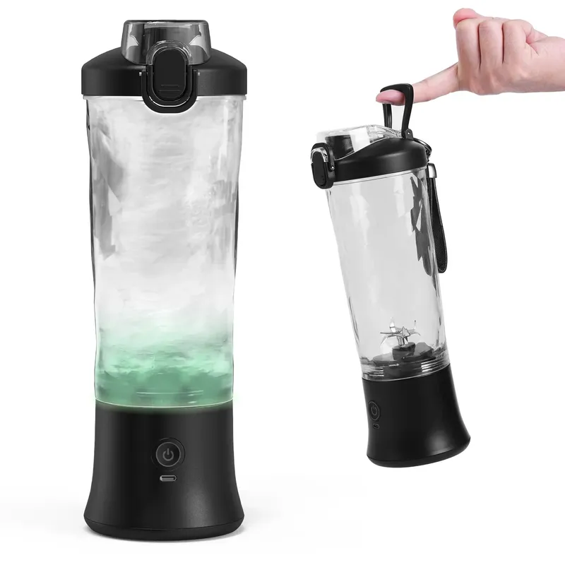 Tragbarer Mixer 600ml elektrische Entsafter Obst mischer 4000mah USB wiederauf ladbare Smoothie Mini Mixer persönliche Entsafter
