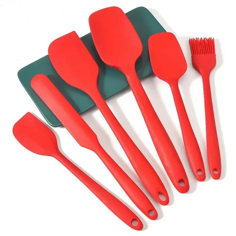 6 stücke Küche Backhaus Creme Spatel Bbq Pinsel Set Silikon Geschirr Kuchen Spatel Backen Set Werkzeuge