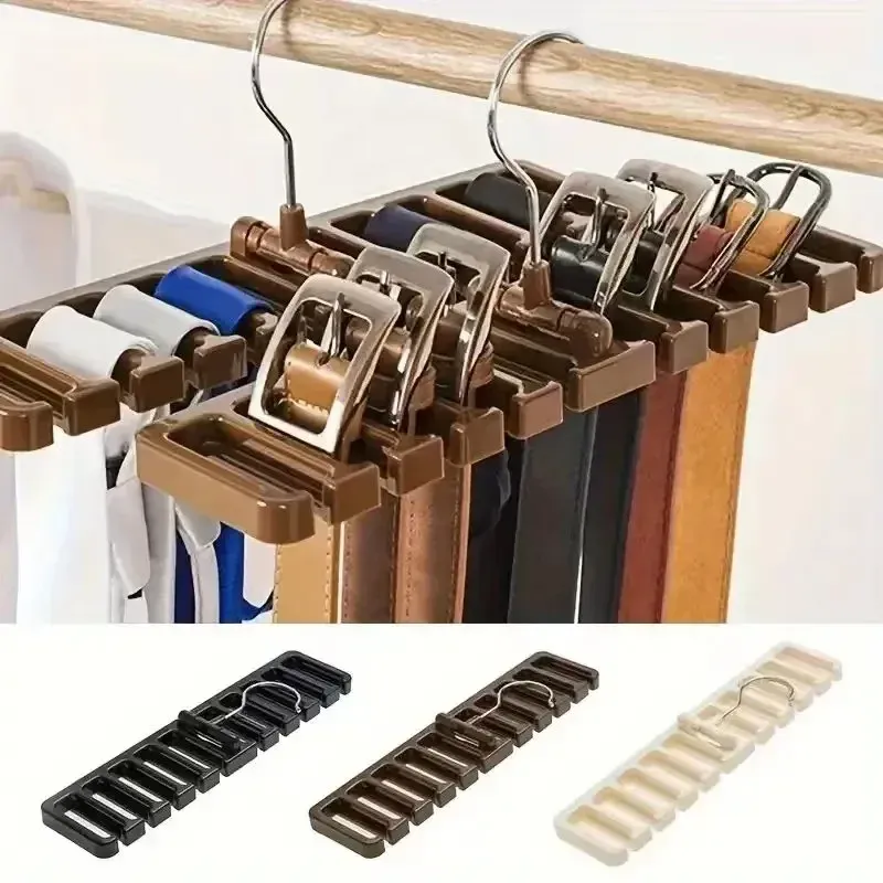 1PCS Krawatte Gürtel Aufhänger Kleiderschrank Gürtel Rotierenden Organizer Rack Multifuctional Schal Aufhänger Hause Schrank Lagerung Halter Zubehör