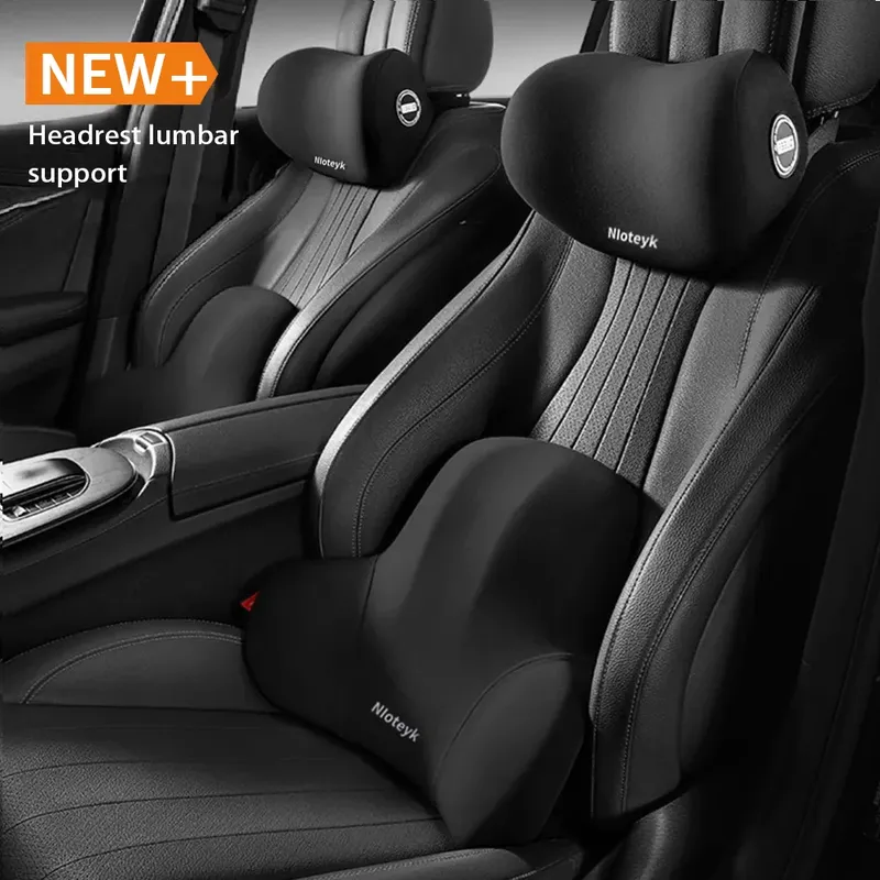 Auto Hals Kissen Memory Foam Schutz Lenden Rückenlehne Kissen Lenden Kissen Auto Kopfstütze Sitz Reise Innen Zubehör