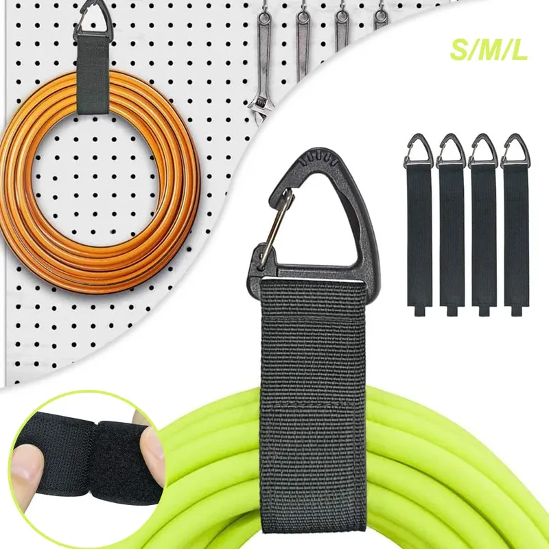 Schwerlast-Kabelorganisator mit Dreieckschnalle, Kabelmanager, Netzkabelmanagement, Nylon-Gurt, Schlüsselanhänger für Kabel und Schläuche