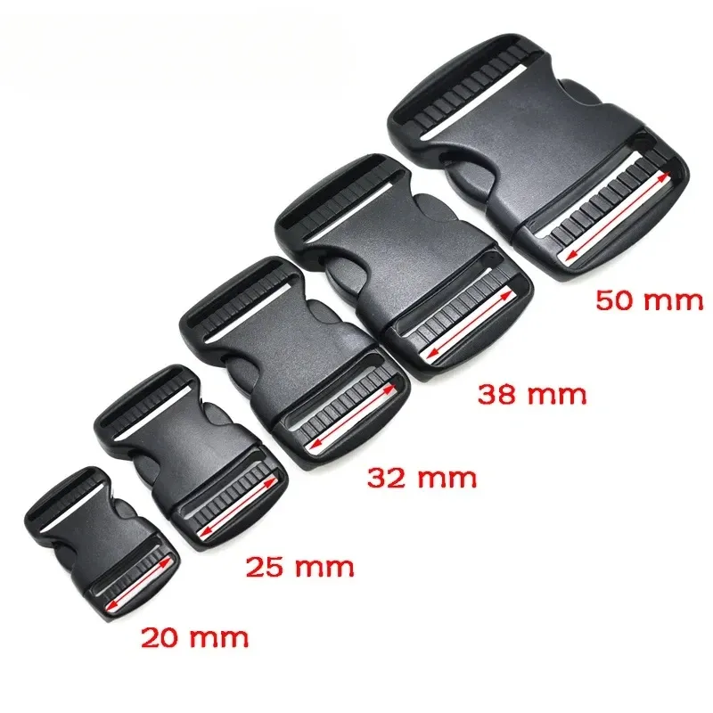2 Stück/Beutel, 25–38 mm, doppelt verstellbare seitliche Entriegelungsschnalle aus Kunststoff, weicher taktischer Rucksack-Taillengürtel, Rucksackgurt, Gürtelband