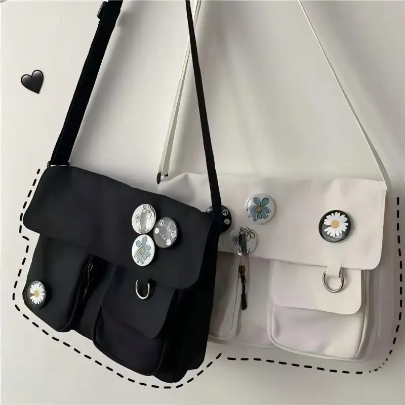 Homefish Xierya Canvas Messenger Bag Jugend Damen Mode Umhängetasche Student Große Kapazität Weibliche Umhängetaschen Frau Packet