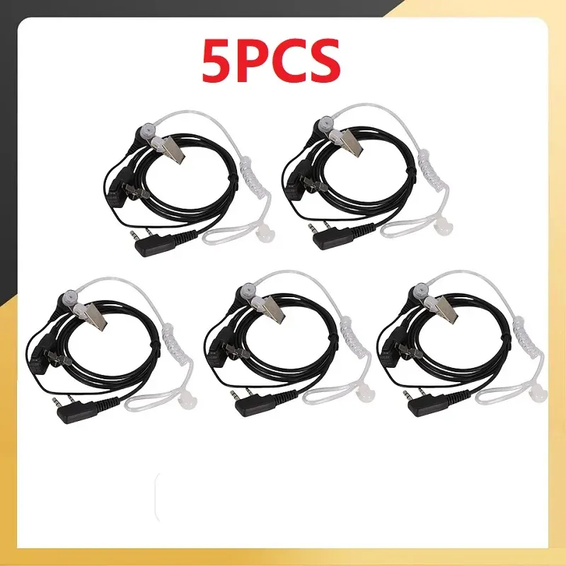 5 PCS Baofeng UV5R Walkie Talkie Kapset Quansheng UV-K5 Headset Kopfhörer Kopfhörer Für Kenwood UV-5R UV82 UV-17 Radio Kommutator