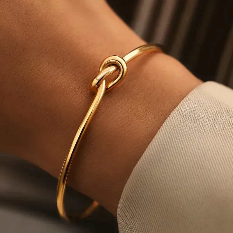 Edelstahl-Armbänder, Vintage-Stil, Herrenmode, gewebte Twist-Textur, Armreifen für Damen, Schmuck, Statement, Streetwear, Goth-Geschenke