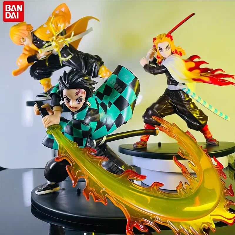 Hot Demon Sayaer Anime Figur Tanjiro Azuma Zenitsu Kyoujuro Anime-Modell Ac Bodentemperatur Figre PVC Koc C Bodentemperatur und y Machine ds Technique ft