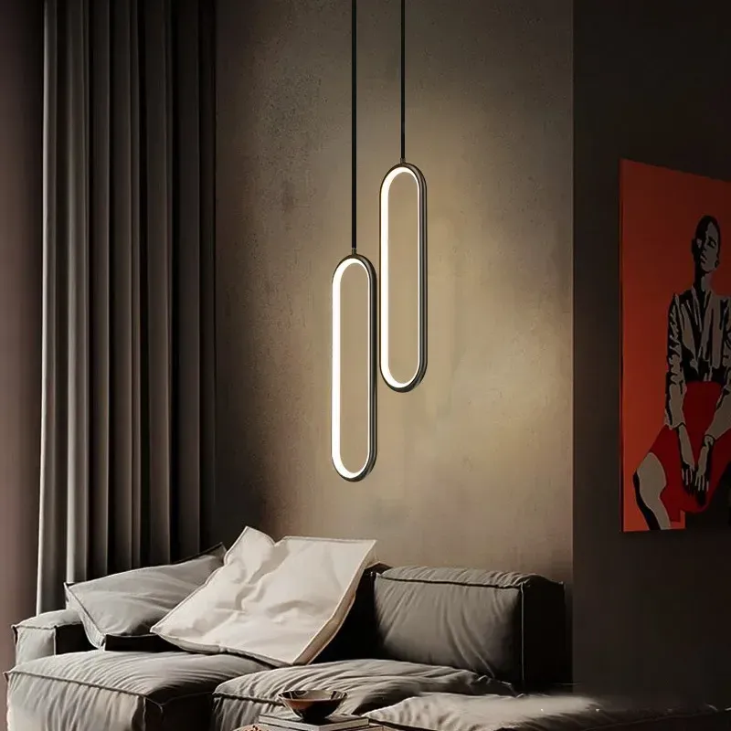 Moderne minimalist ische LED Pendel leuchte Kronleuchter für Schlafzimmer Restaurant Wohnzimmer Gold schwarz Hängelampen Dekoration LED Glanz