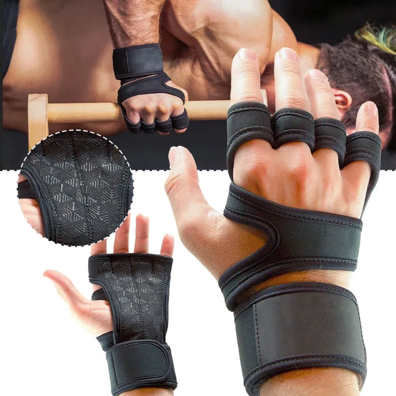 Training Sport Handschuhe für Männer Frauen Workout Handschuhe Fitness Bodybuilding Gewichtheben Gym Hand Handgelenk Palm Schutz Handschuhe