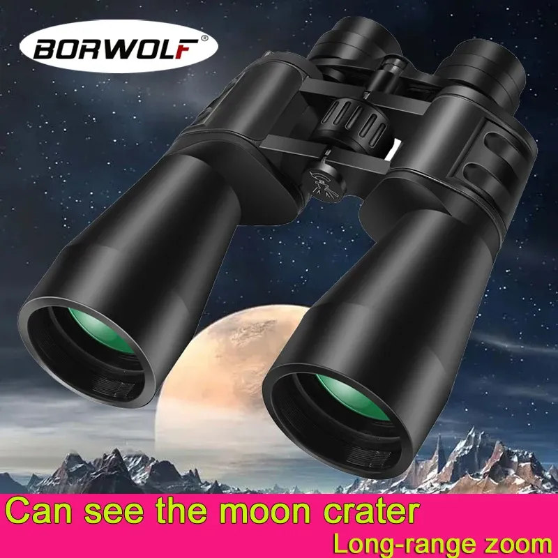 Borwolf 10-380X100 Zoom mit hoher Vergrößerung und großer Reichweite, 10–60-faches Jagdteleskop, Fernglas, HD, professioneller Zoom