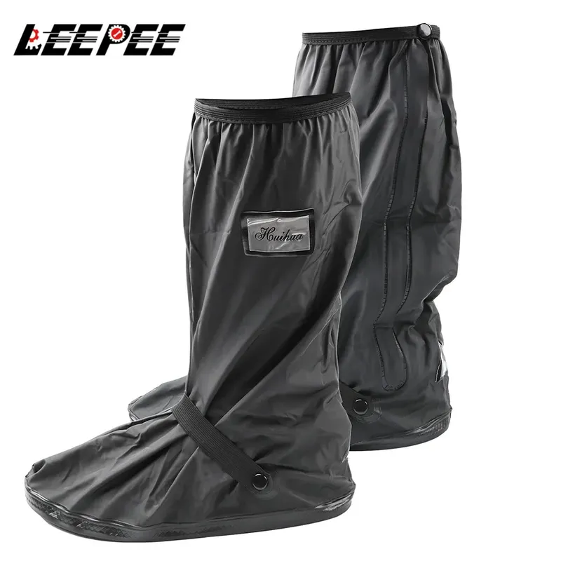 Wiederverwendbare Motorrad-Roller-Dirt-Bike-Regenschuh-Abdeckung, rutschfeste Stiefelüberzüge, Unisex-Fahrradschuh-Schutz für regnerischen, verschneite Tage