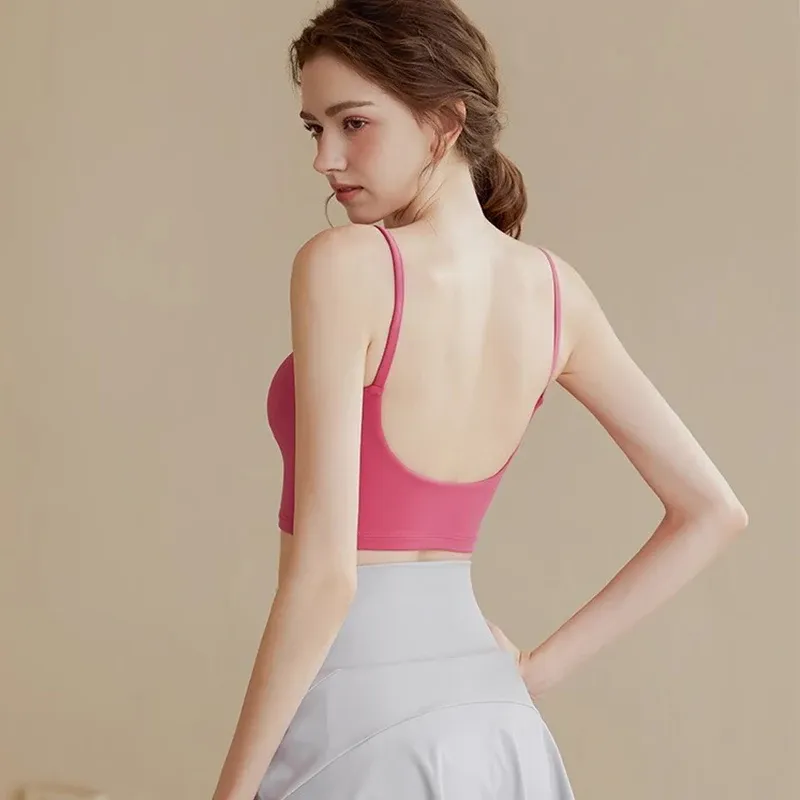 High-end-Sport-Bh Gym Leibchen Feste Pad Push-up Sport Unterwäsche frauen Liebsten Schönheit Zurück Training Fitness bh Yoga Bh