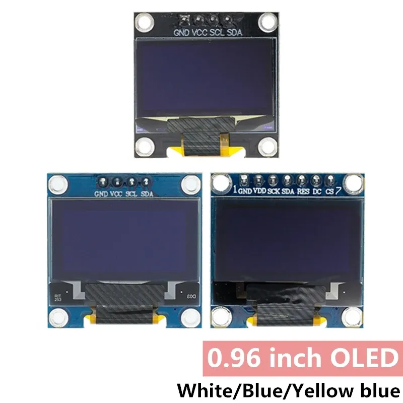 Original 0,96" OLED SPI/IIC I2C weiß/blau/gelb blau 0,96 Zoll OLED Modul 128X64 OLED LCD LED Display Modul für ARDUINO