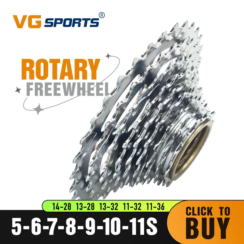 1pc VG Sport Fahrrad Kettenrad 5/6/7/8/9/10/11 Geschwindigkeit Gewinde Freilauf 14-28T 13-28/32T 11-32/36T Steckdosen Kompatibel mit Drehnabe