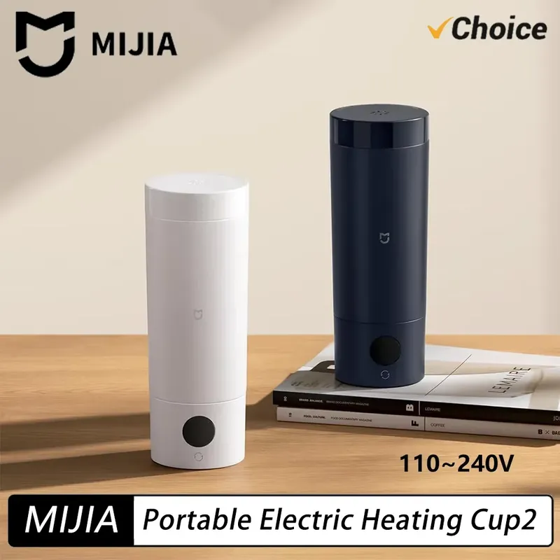 NEU Mijia Tragbarer Elektrischer Wasserkocher 2 Thermosbecher Schneller Wasserkocher 350ml Intelligenter Temperaturgesteuerter Isolierter Reisewasserkocher (CN)