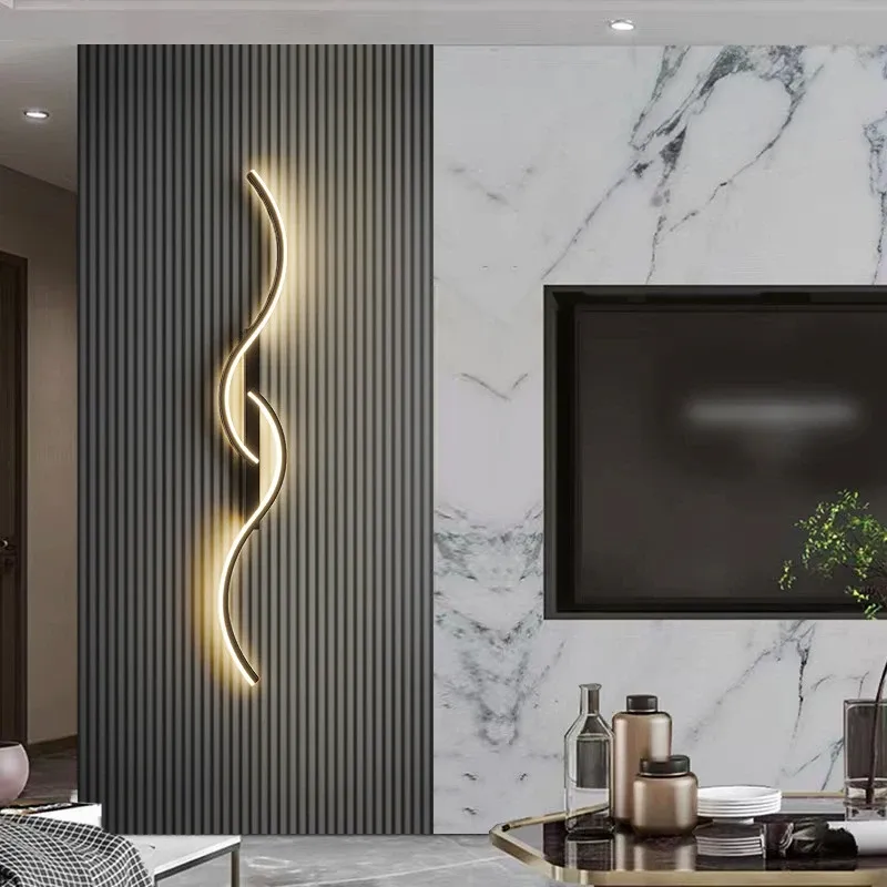 Moderne LED Wand Lampe Minimalistischen Led Licht Schlafzimmer Nacht Lange Streifen Wandleuchter Wohnzimmer Sofa Hause Innen Beleuchtung Leuchte