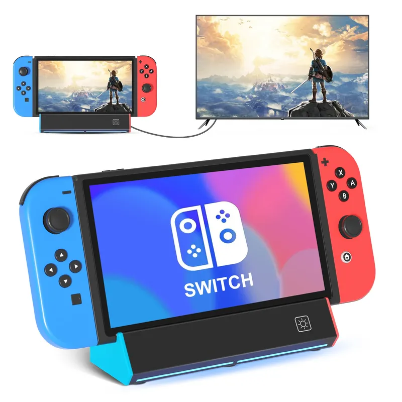 Tragbare Ladestation Station Basis mit 4k HDMI Adapter/USB 2,0/Typ C Port für Nintendo Switch oled Dock