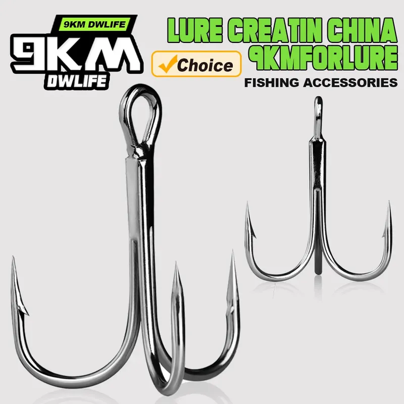 Angeln Drillinge 25 ~ 50 Stück Brabed Sharp Triple Sea Angelhaken Harte Köder für Süßwasser Salzwasser Angelzubehör