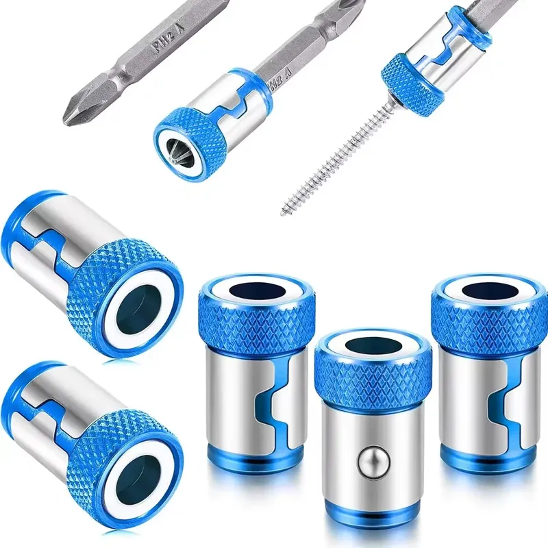 1 Stück magnetische Schraubenringe, magnetisierter Ring, Schraubendreher-Bits für 1/4 Zoll 6,35 mm Schraubendreher-Bits, Elektro-Schraubendreher-Bits