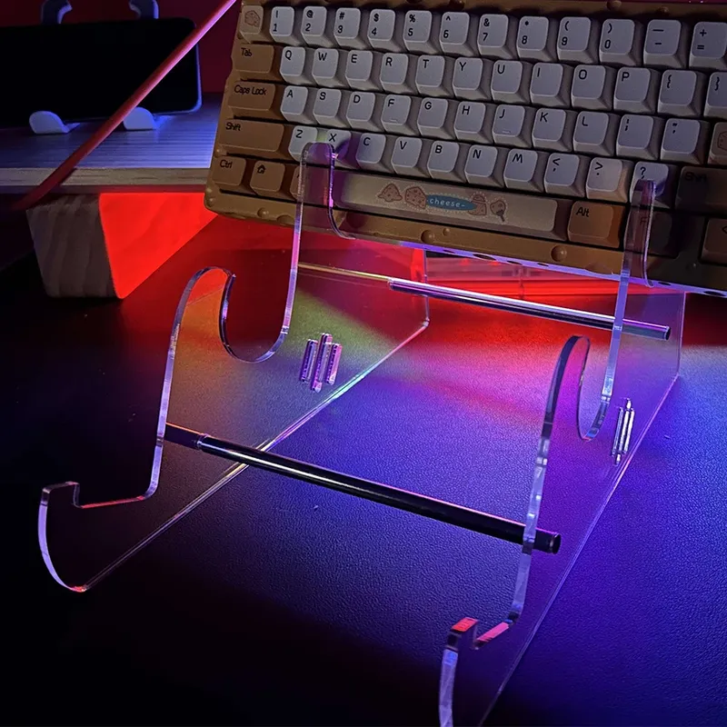 Tastatur-Display-Ständer, transparenter Acryl-Tastaturständer für Computer, mechanischer Tastaturhalter, Schichtregal, Tastaturablage