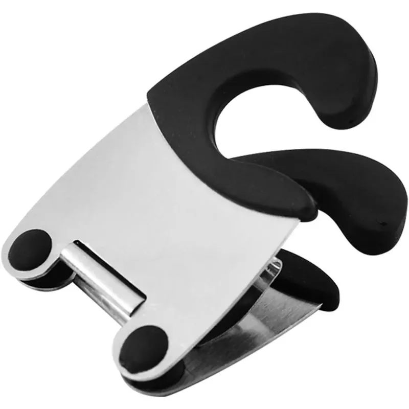 1Pcs Edelstahl Topf Clip Silikon Anti Verbrühen Grip Einfache Feste für Löffel Spachtel Gabel Halter Küche Zubehör Werkzeuge
