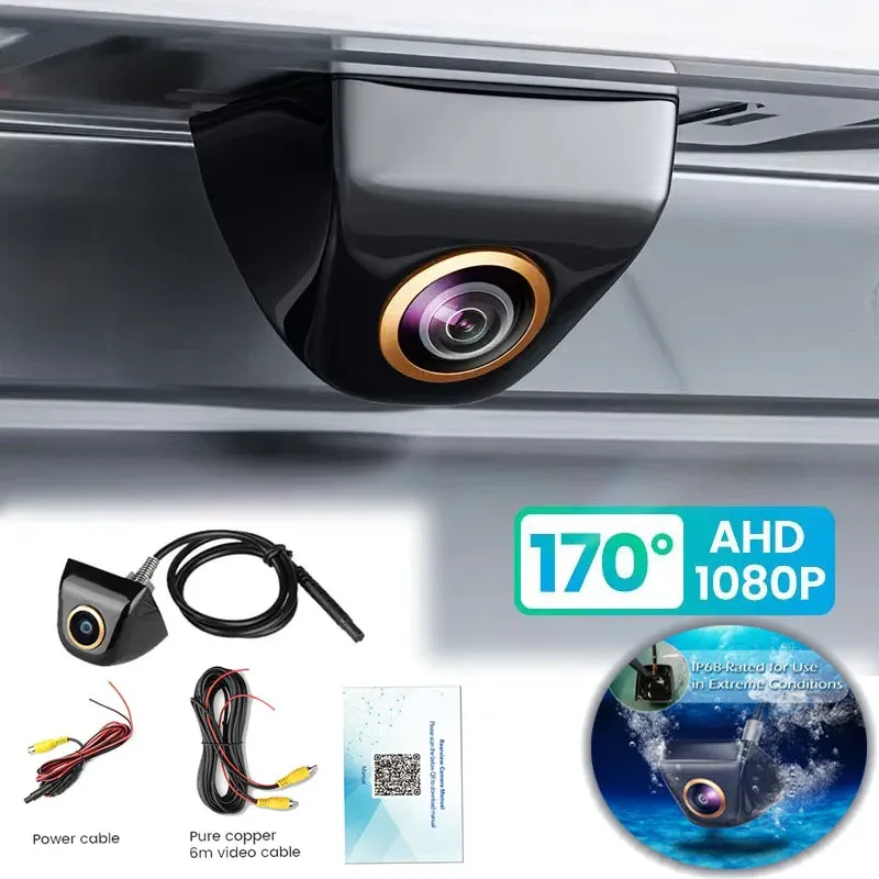 Mini-Objektiv, Auto-Rückfahrkamera, 170 Grad, Full HD, Nachtsicht, Reverse Ahd, Fisheye, versteckte wasserdichte Parkkamera, Ahd1920 x 1080P