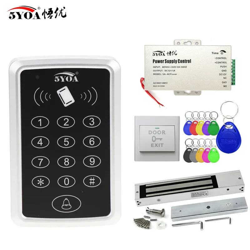 5YOA RFID-Zugangskontrollsystem, elektronischer Toröffner, Garagen-Set für Zuhause, elektrisches magnetisches intelligentes Türschloss-Kit, automatische Steuerung
