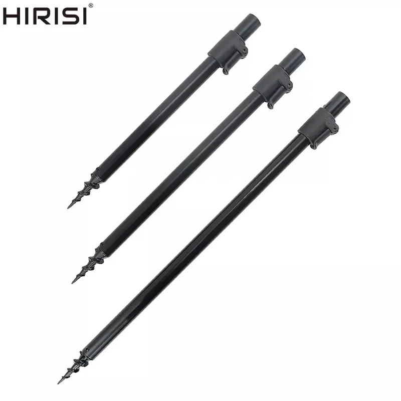 Hirisi 2-teilige Karpfenangel-Banksticks, Aluminium-Rod-Pod-Stützen, Angelzubehör BKS059