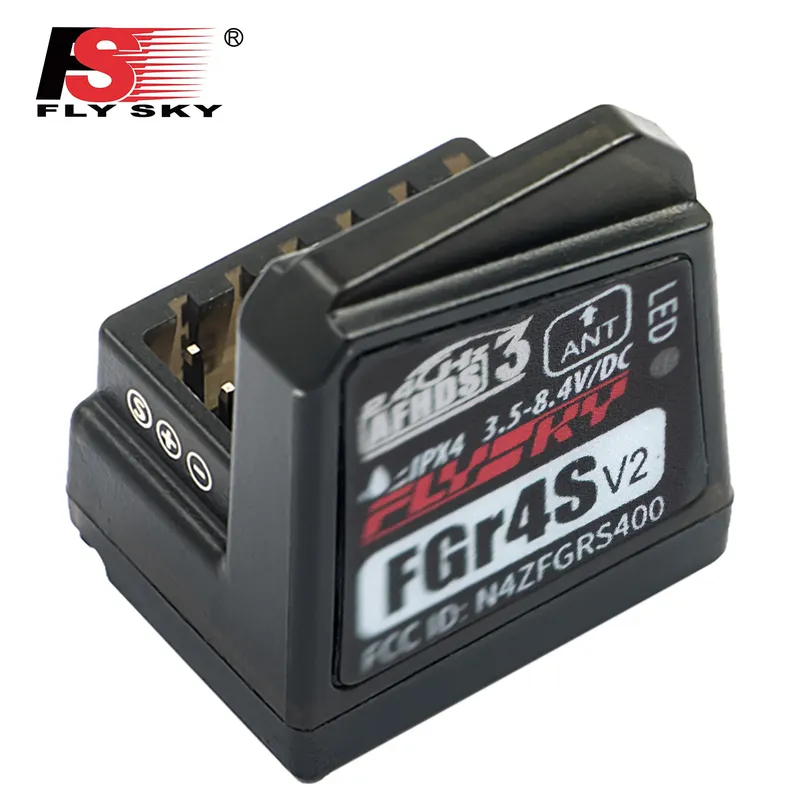 Flysky FGR4S V2 Empfänger AFHDS Single-Antenne Bidirektionaler PWM/PPM/IBUS Ausgangsempfänger für Flysky NB4 PL18 RC Sender