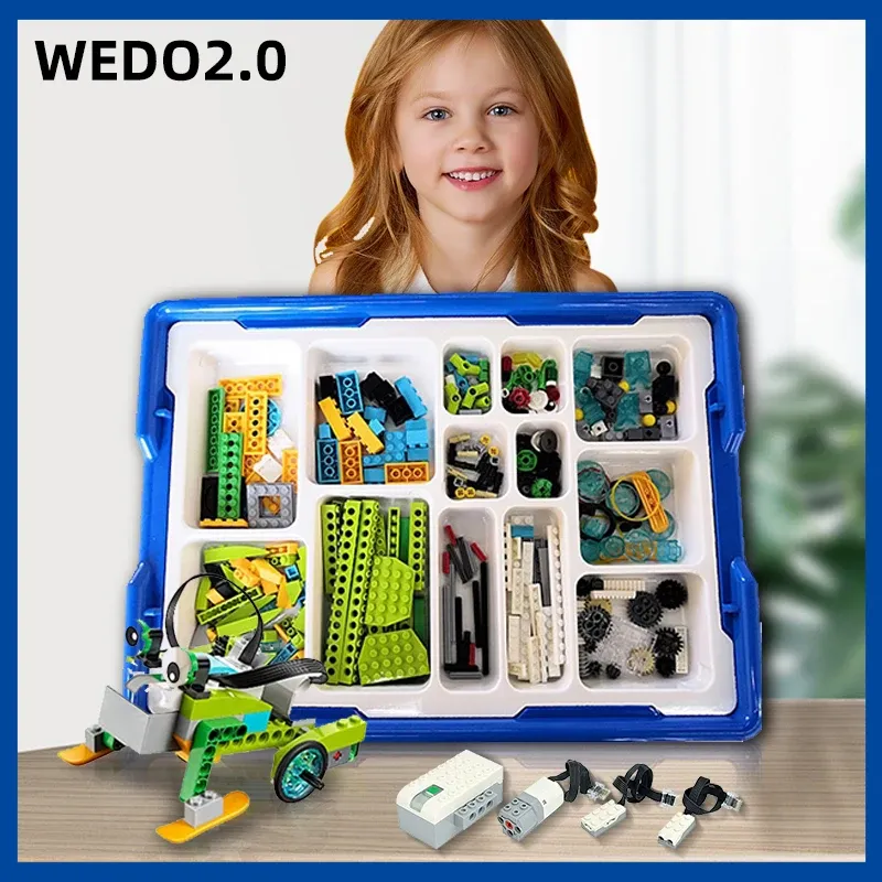 Neue technische teile wedo batterie robotik bausatz bausteine kompatibel wedo 2,0 pädagogisches diy