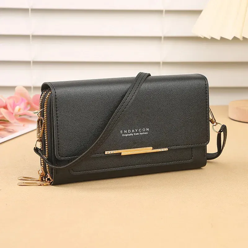 Neue koreanische mittelgroße Damen-Geldbörse – umwandelbare Schulter-Clutch mit Münzgeldbörse, multifunktionales Design ​