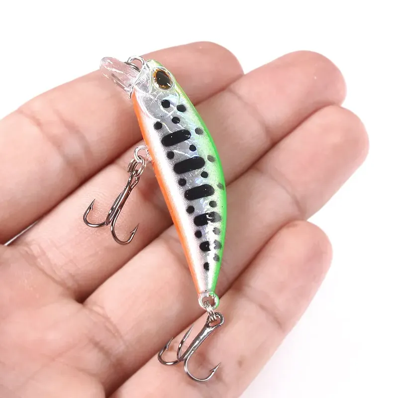 1 Stück 5,8 cm 4,9 g Pesca Jerkbait Köder Sinkender Minnow Angelköder Harter Köder Schwarzer Minnow Wobbler Angelzubehör