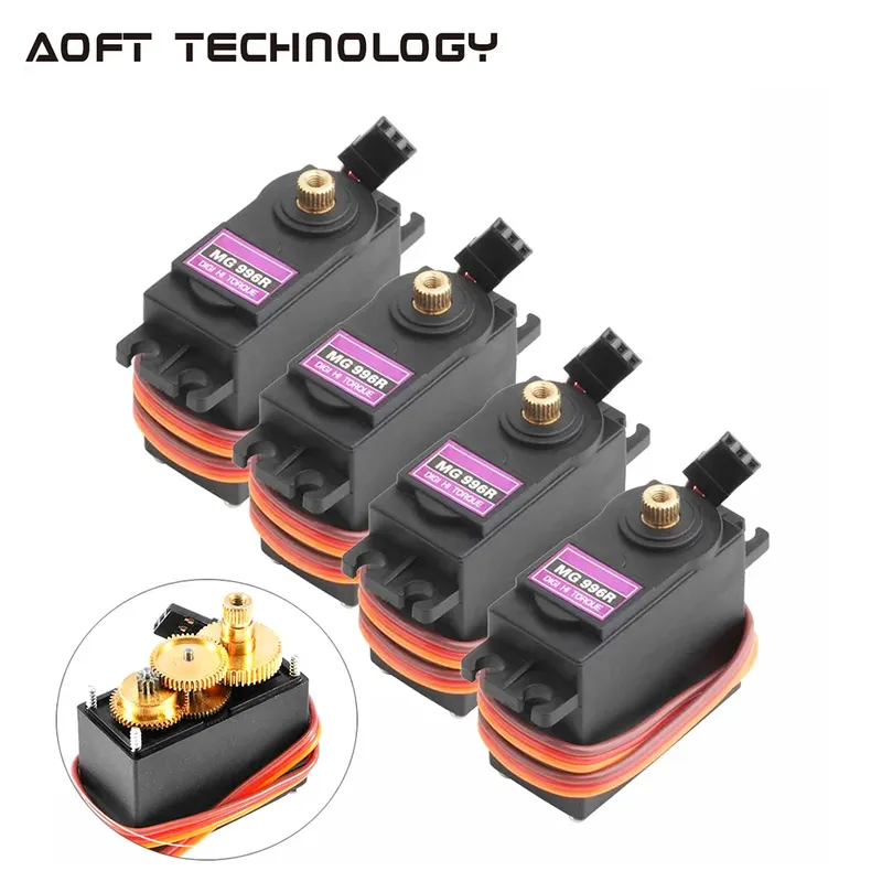 4PCS 13KG 15KG Servos Digitale MG995 MG996R Servo Alle Metall Getriebe für JR Auto RC Modell Hubschrauber boot Arduino UNO DIY