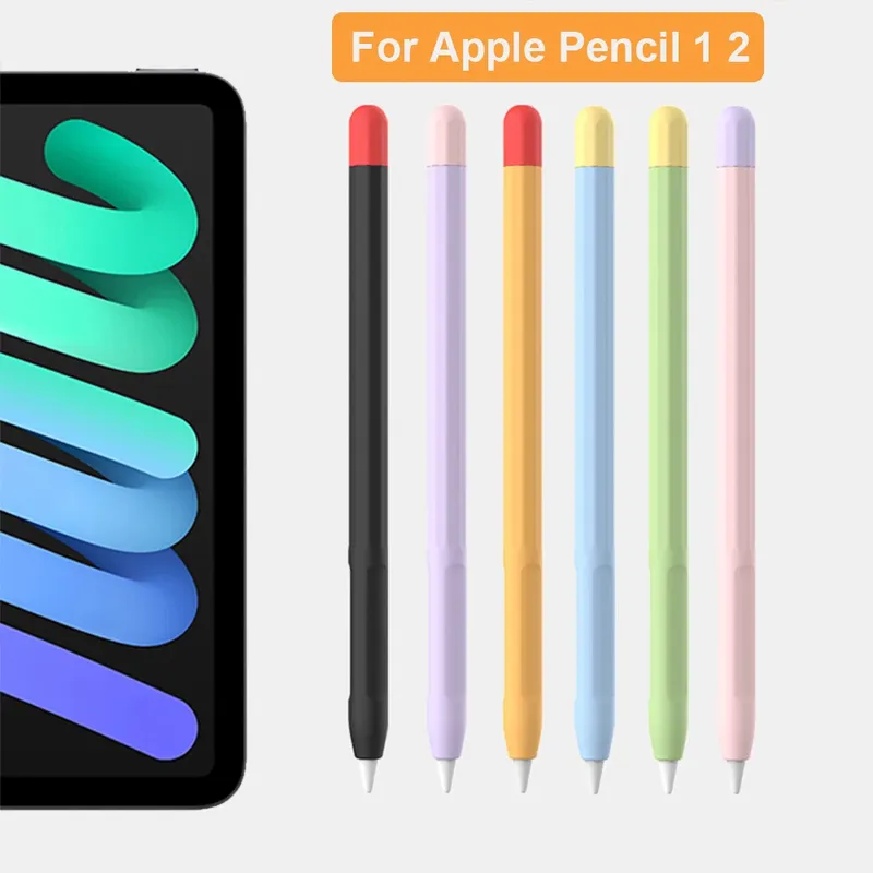 Für Apple Pencil 2 1 Gen Stylus Stiftetui Weiches Silikon Ultradünne Schutzhülle für iPad Pencil 1. 2. Generation Hülle