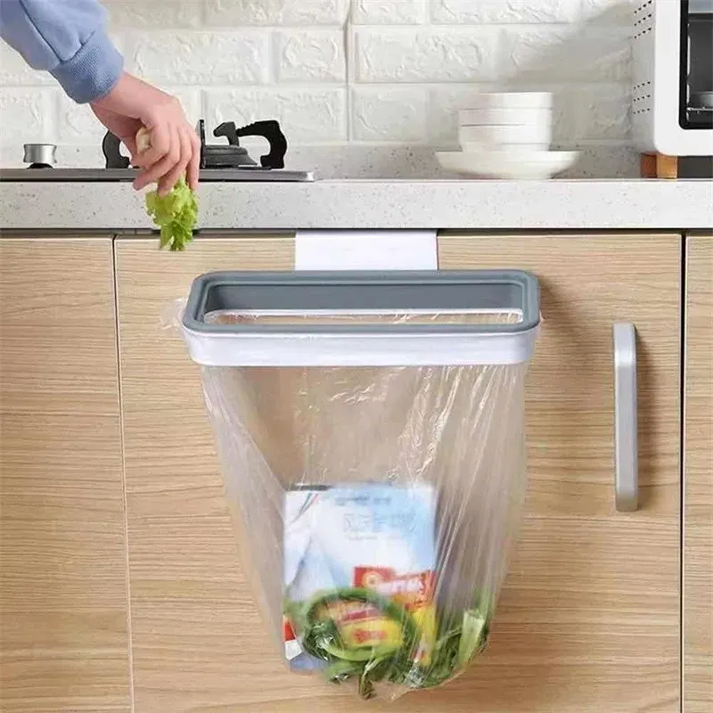 Müll Müll Hängen Tasche Aufhänger Langlebig Müll Halter Küche Unterstützung Schrank Stehen Müll Rack Lagerung Aufhänger Organizer