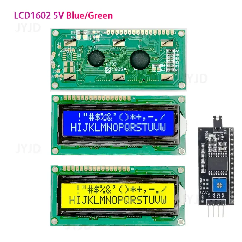 LCD1602 Modul Blau Grün Bildschirm Für Arduino LCD1602A LCD Charakter UNO R3 Mega2560 Display PCF8574T IIC I2C Schnittstelle
