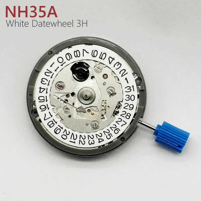 Japan echte nh35 automatische mechanische Uhrwerk hohe Genauigkeit 24 Juwelen Mod Uhr Ersatz nh35a Datum bei 3:00