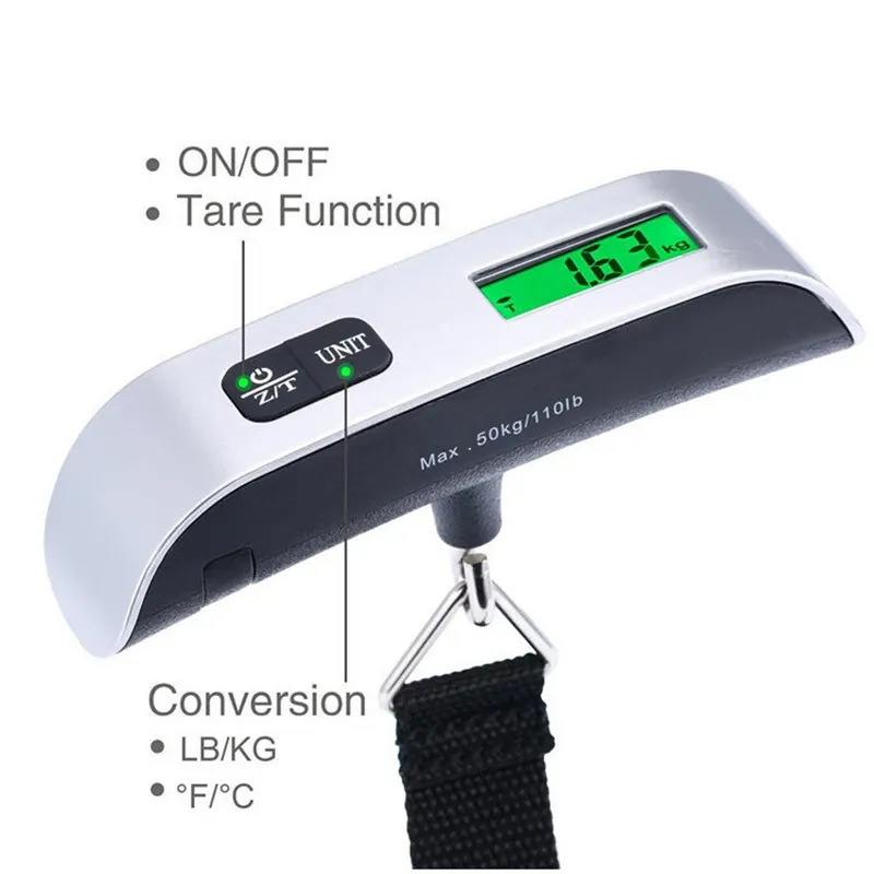 10g-50kg Tragbare Waage Digitale LCD Display Elektronische Gepäck Hängen Koffer Reise Wiegt Gepäck Tasche Gewicht Balance werkzeuge
