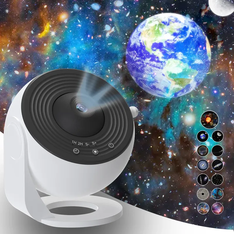 Schlafzimmer Galaxy Projektor Nachtlicht HD Bild Stern Projektor 13 Film Discs Kinder Planetarium Projektor 360 °   Rotation Galaxy Light