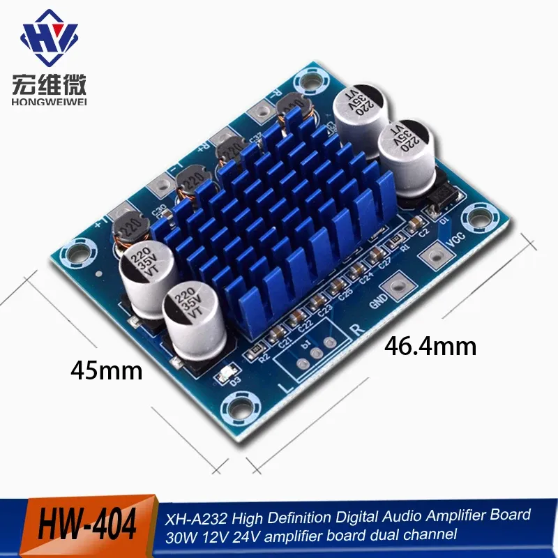 XH-A232 30 W + 30 W 2,0 Kanal Digital Stereo Audio Power Verstärker Bord DC 8-26 V 3A TPA3110 für Arduino