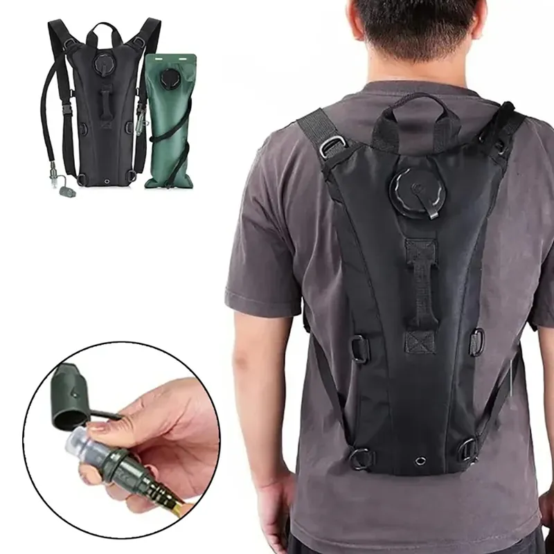 3L wasserdichter Wasserbeutel, Outdoor-Sport-Rucksack, Reisen, Radfahren, Bergsteigen, Taktik, praktischer Wasserflaschen-Wasserbeutel