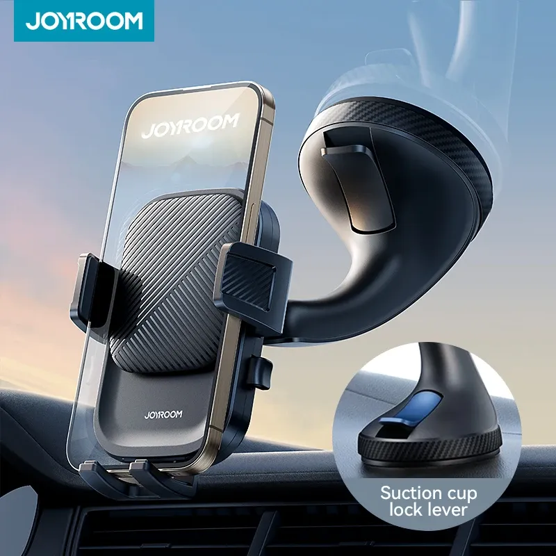Joyroom Handyhalterung für Auto, starke Saugkraft, freihändig, universelle Handyhalterungen für Armaturenbrett/Windschutzscheibe 360° °   Rotation