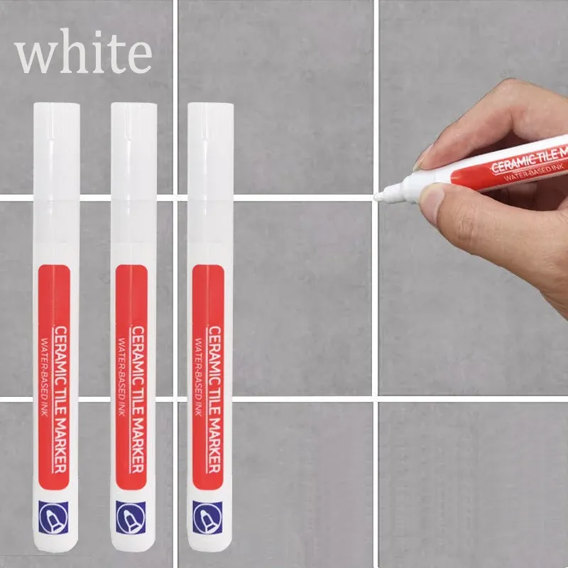 3er-Set Fliesenmarker Fliesenfugen-Reparaturstift Fliesenfugen-Füllstift Fliesenfarbstift Abwischbarer Whiteboard-Marker