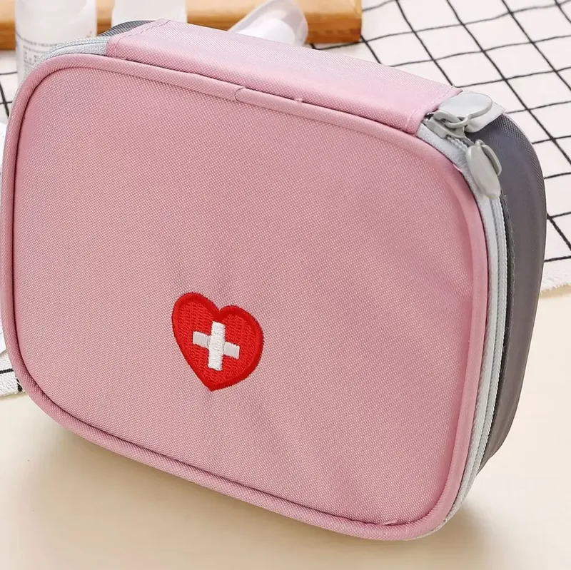 1PC-Tragbare Notfall Medizinische Tasche Erste Hilfe Lagerung Box für Haushalt Outdoor Reise Camping Ausrüstung Medizin Überleben Kit