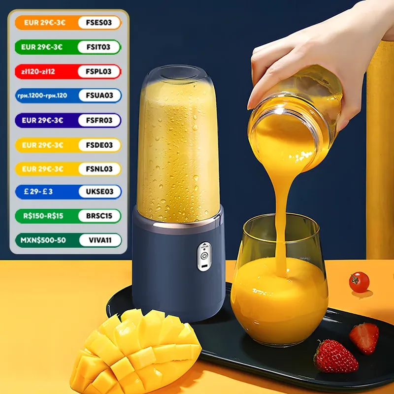 Doppel becher Multifunktions-USB-Obst mischer Entsafter tragbare elektrische Entsafter Mixer Fruchtsaft presse Tasse Lebensmittel Milch shake Saft hersteller