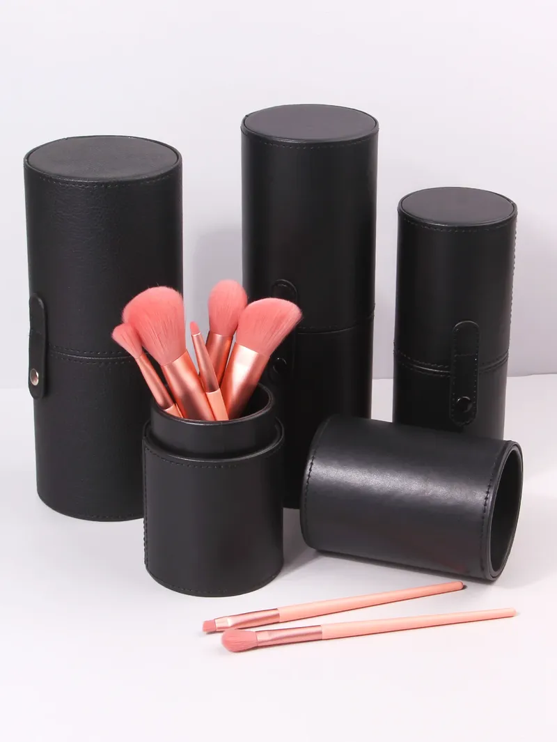 Make-up-Pinselhalter, großes Fassungsvermögen, Make-up-Pinseletui, Organizer, Kosmetiktasse, Zylinder, Aufbewahrungstasche