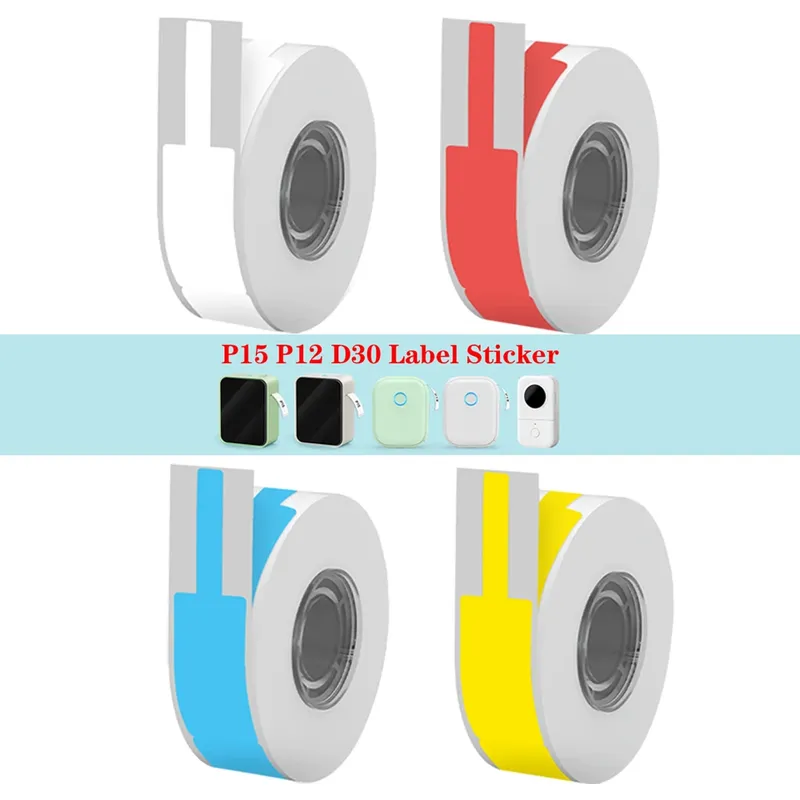 1 Rolle Kabel-Draht-Etikettenpapier für Marklife P12/P15/P50 Q30/D30 KingJim LR5C Office Etikettiermaschine