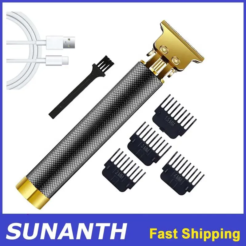 Neue Rasierer männer Retro Haar Cut T9 Professionelle Haar Schneiden Maschine Wiederaufladbare Bart Rasierer Elektrische Haar Clipper Trimmer
