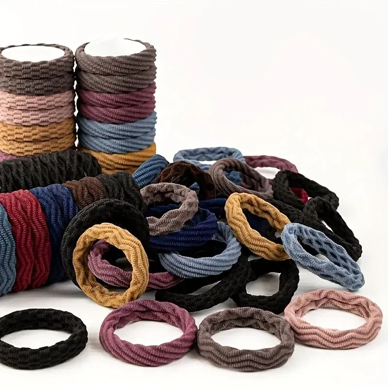 20 Stück minimalist ische bunte Haars eile setzen weiche hochela tische Haar ringe lässig vielseitige Pferdes chwanz Haar gummis