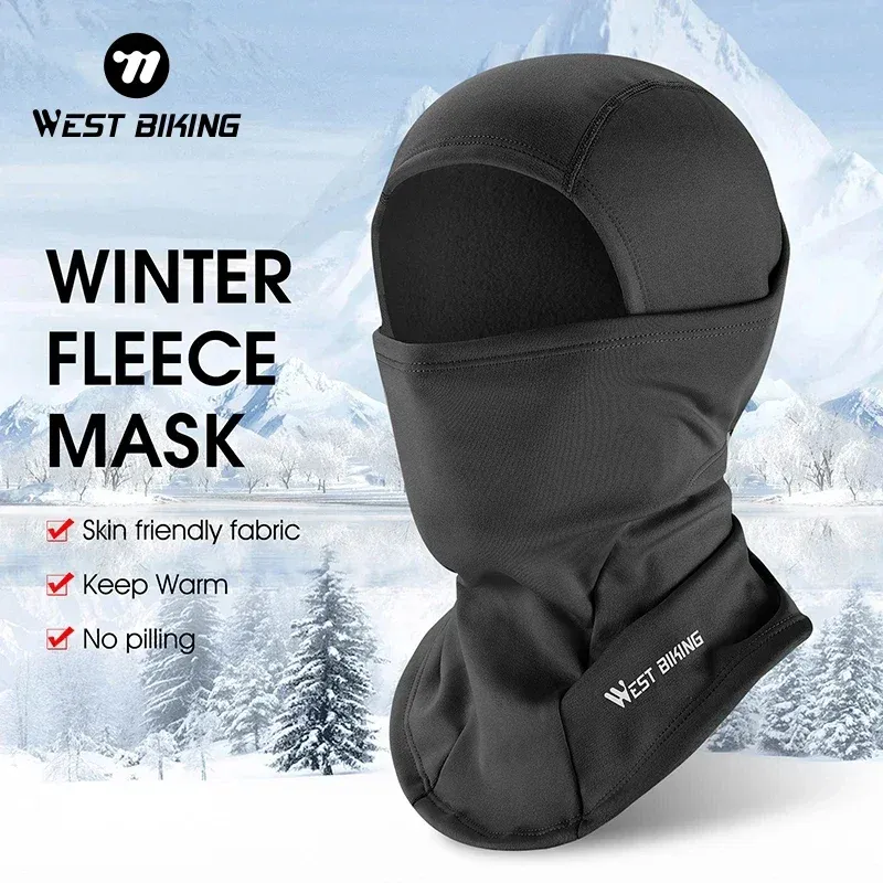West Biking Radsport kappe Winter warm laufender Schal Sturmhaube Samt Fahrrad Voll gesichts abdeckung Kopf bedeckung Klettern Angeln Skating Hut